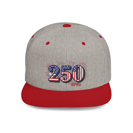 America's 250th Anniversary Flat Bill Snapback Hat