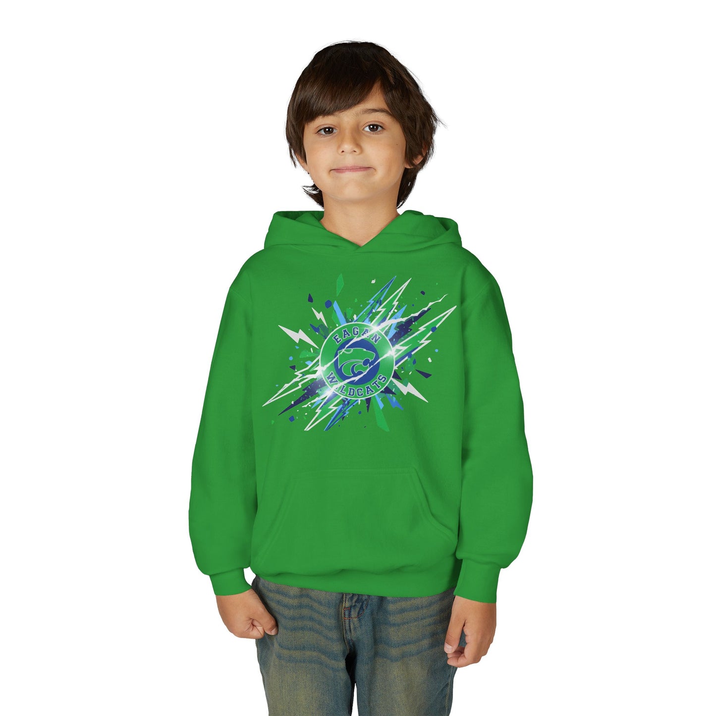 Eagan Wildcats Youth Heavy Blend Hoodie - Cozy & Stylish Sweatshirt for Kids