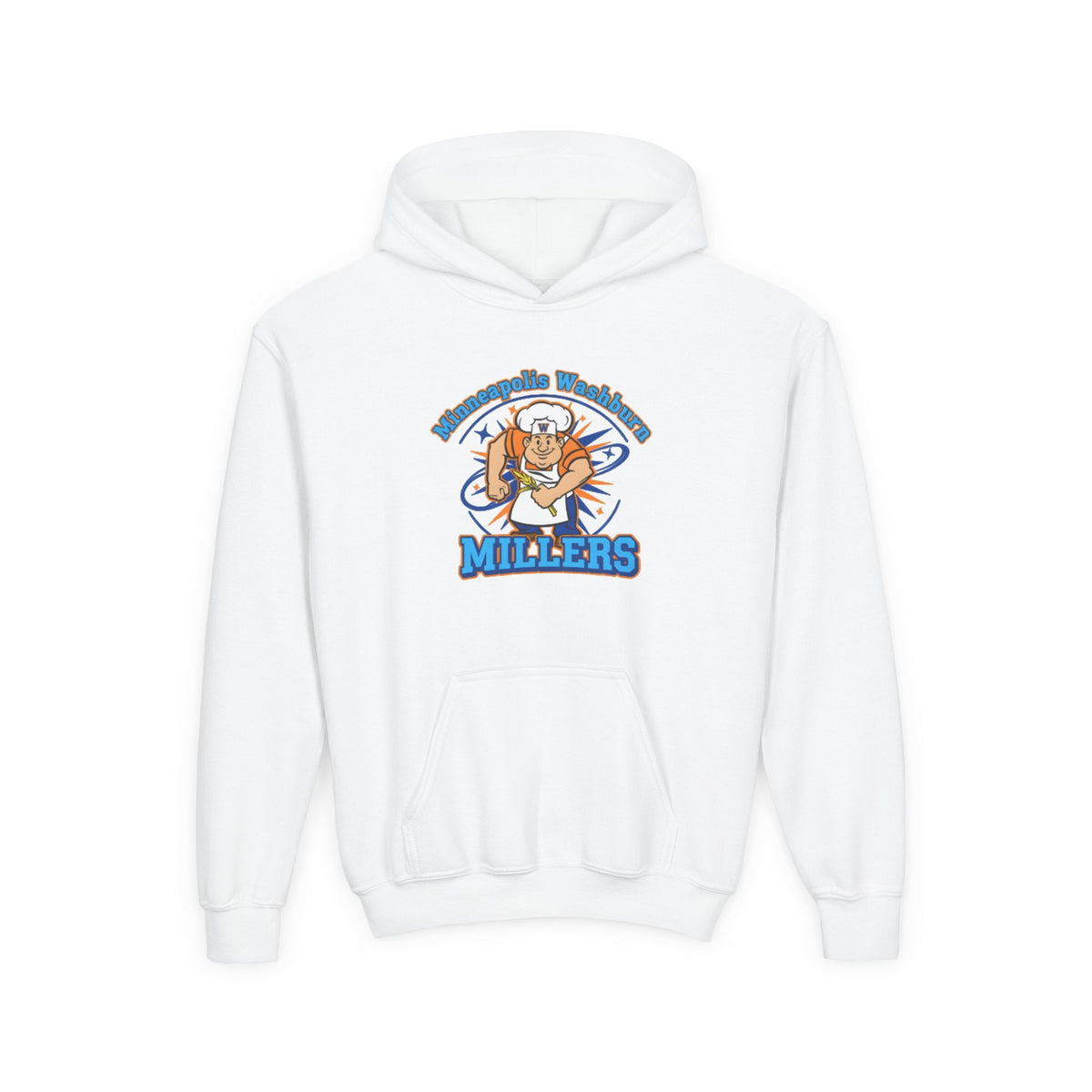 Minneapolis Washburn Millers Youth Heavy Blend Hooded Sweatshirt -  Casual Comfort for Young Adventurers