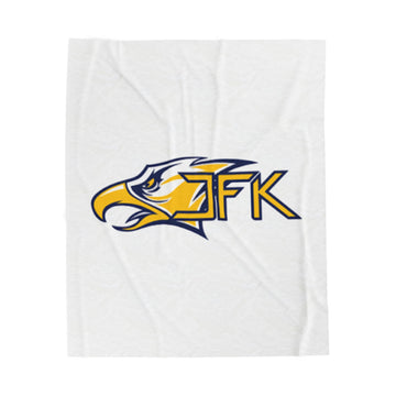 Bloomington Kennedy Eagles Cozy Velveteen Plush Blanket - Perfect for Relaxation and Home Decor