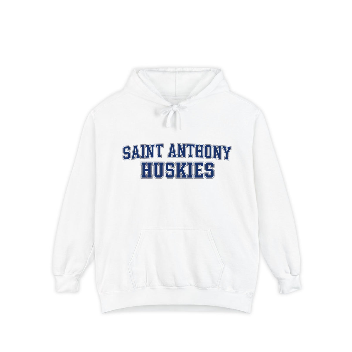 Saint Anthony Huskies Hoodie — Garment-Dyed School Sweatshirt