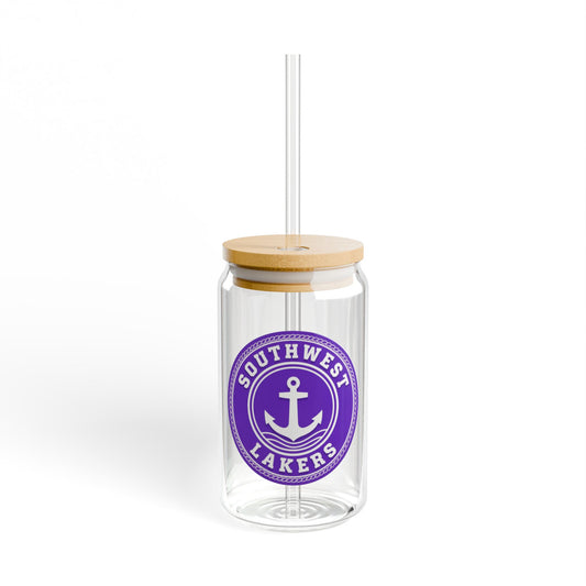 Minneapolis Southwest Lakers 16 oz Sipper Glass - Eco-Friendly Drinkware for Events & Everyday Use