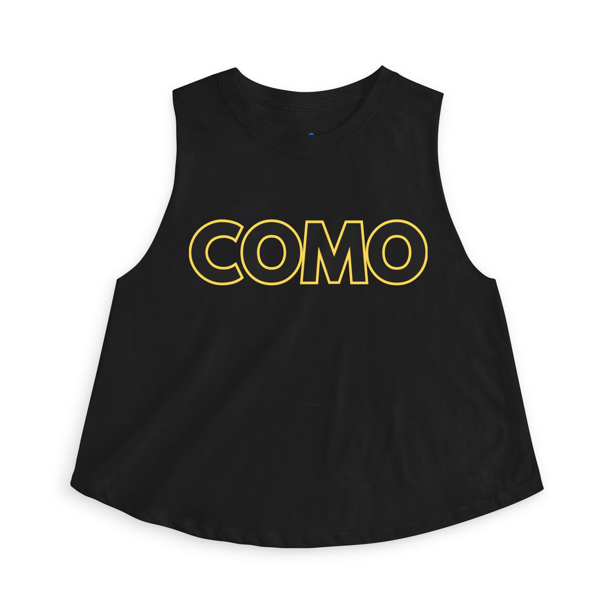 COMO Women's Crop Tank Top — Bold Retro Lettering Summer Crop