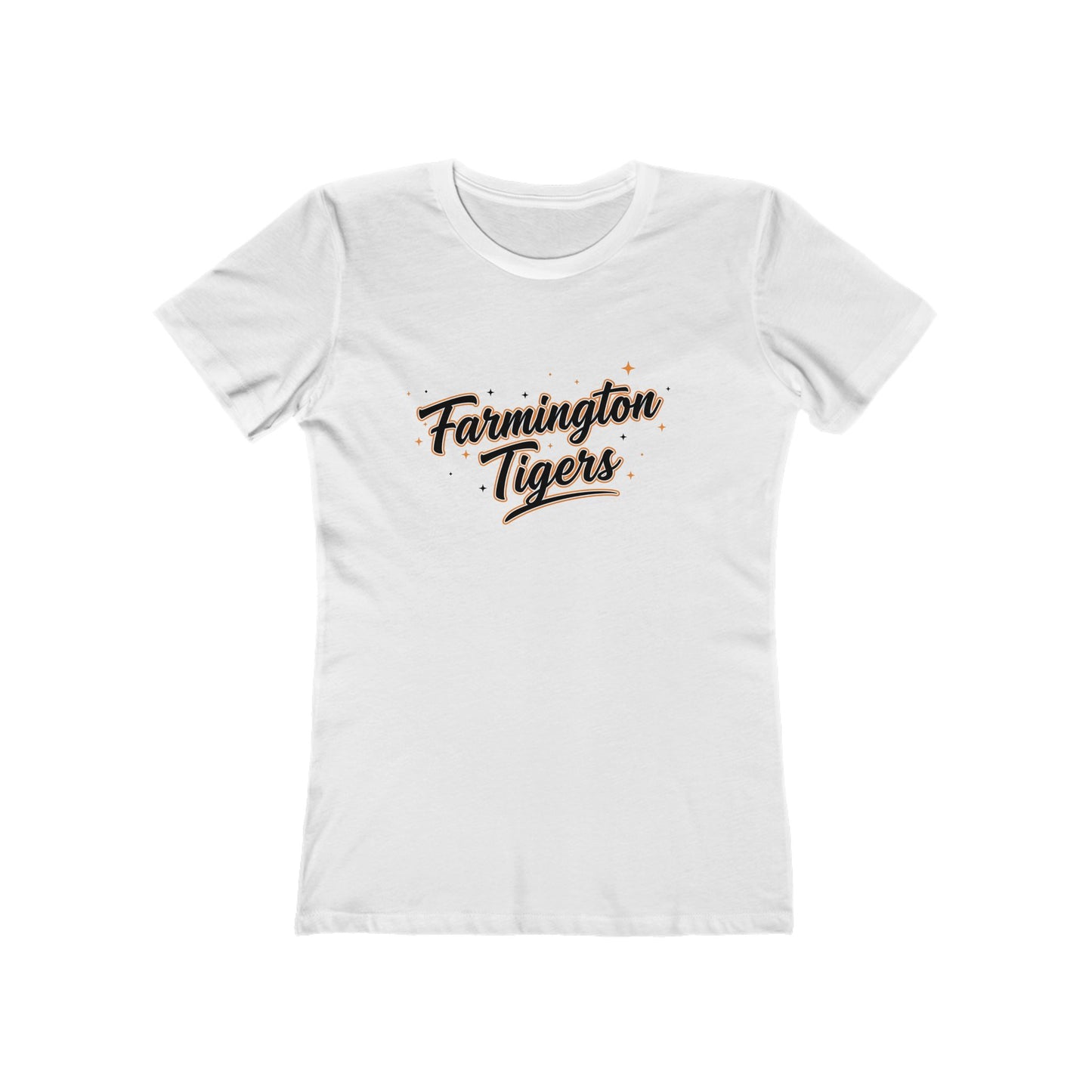 Farmington Tigers Women's Boyfriend Tee – Vintage Script School Spirit Shirt
