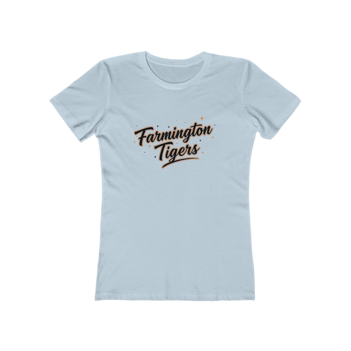 Farmington Tigers Women's Boyfriend Tee – Vintage Script School Spirit Shirt