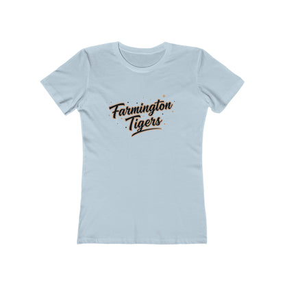 Farmington Tigers Women's Boyfriend Tee – Vintage Script School Spirit Shirt