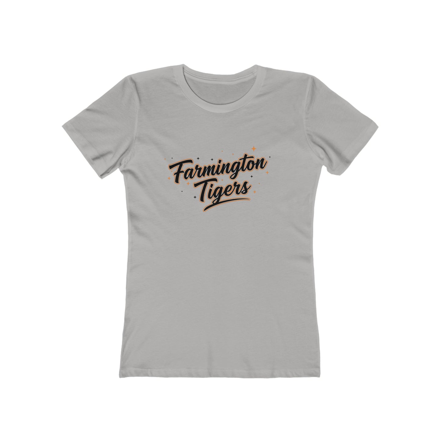 Farmington Tigers Women's Boyfriend Tee – Vintage Script School Spirit Shirt