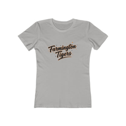 Farmington Tigers Women's Boyfriend Tee – Vintage Script School Spirit Shirt