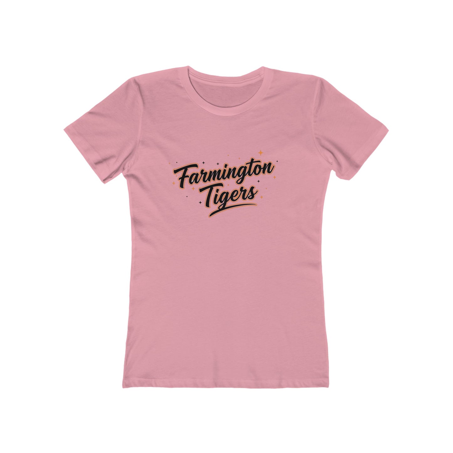 Farmington Tigers Women's Boyfriend Tee – Vintage Script School Spirit Shirt