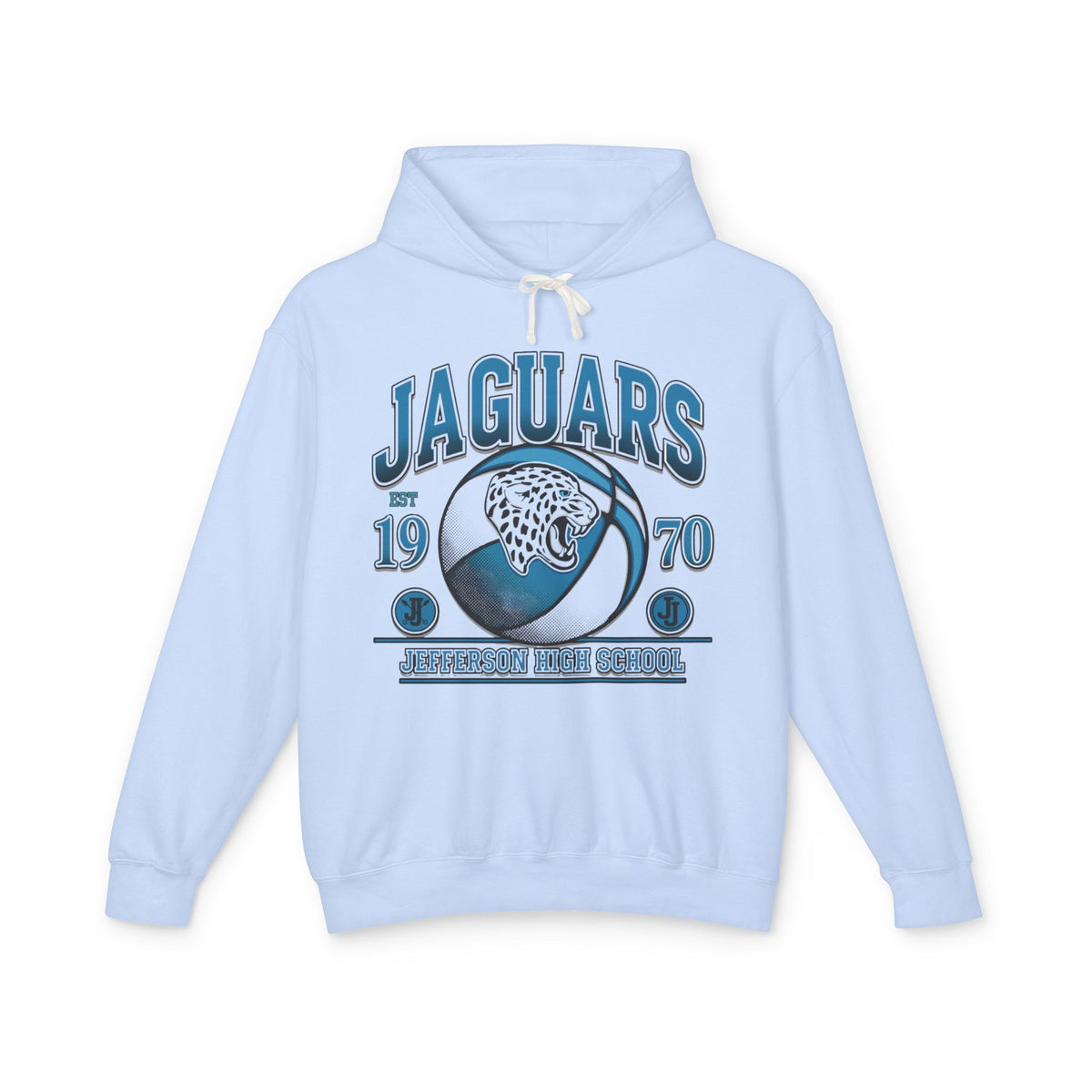 Bloomington Jefferson Jaguars EST 1970 Vintage Basketball Hooded Sweatshirt