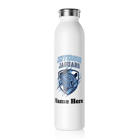 Bloomington Jefferson Jaguars Slim Water Bottle —  Stainless Insulated Bottle
