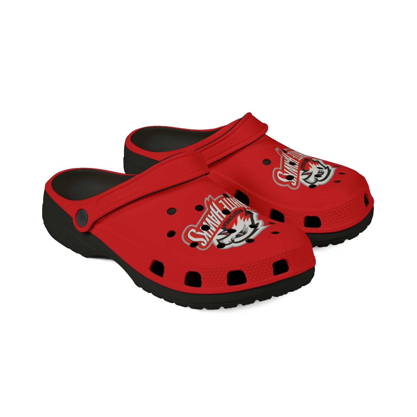 Mound Westonka White Hawks Stylish EVA Foam Rubber Clogs