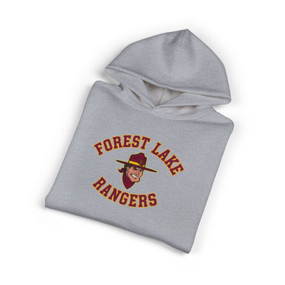 Forest Lake Rangers Hoodie - Vintage Mascot Logo Pullover