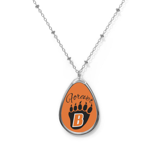 White Bear Lake Bears "Forever" Oval Necklace