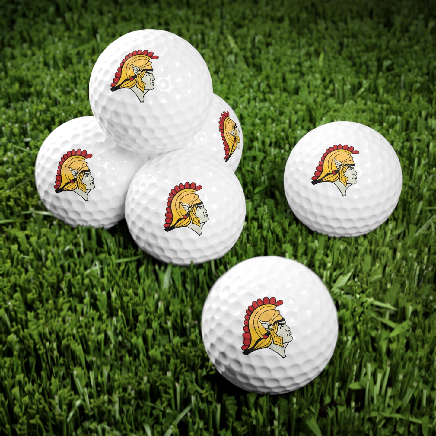 Orono Spartans Golf Balls Set - 6 Pack with Unique Design for Golf Enthusiasts