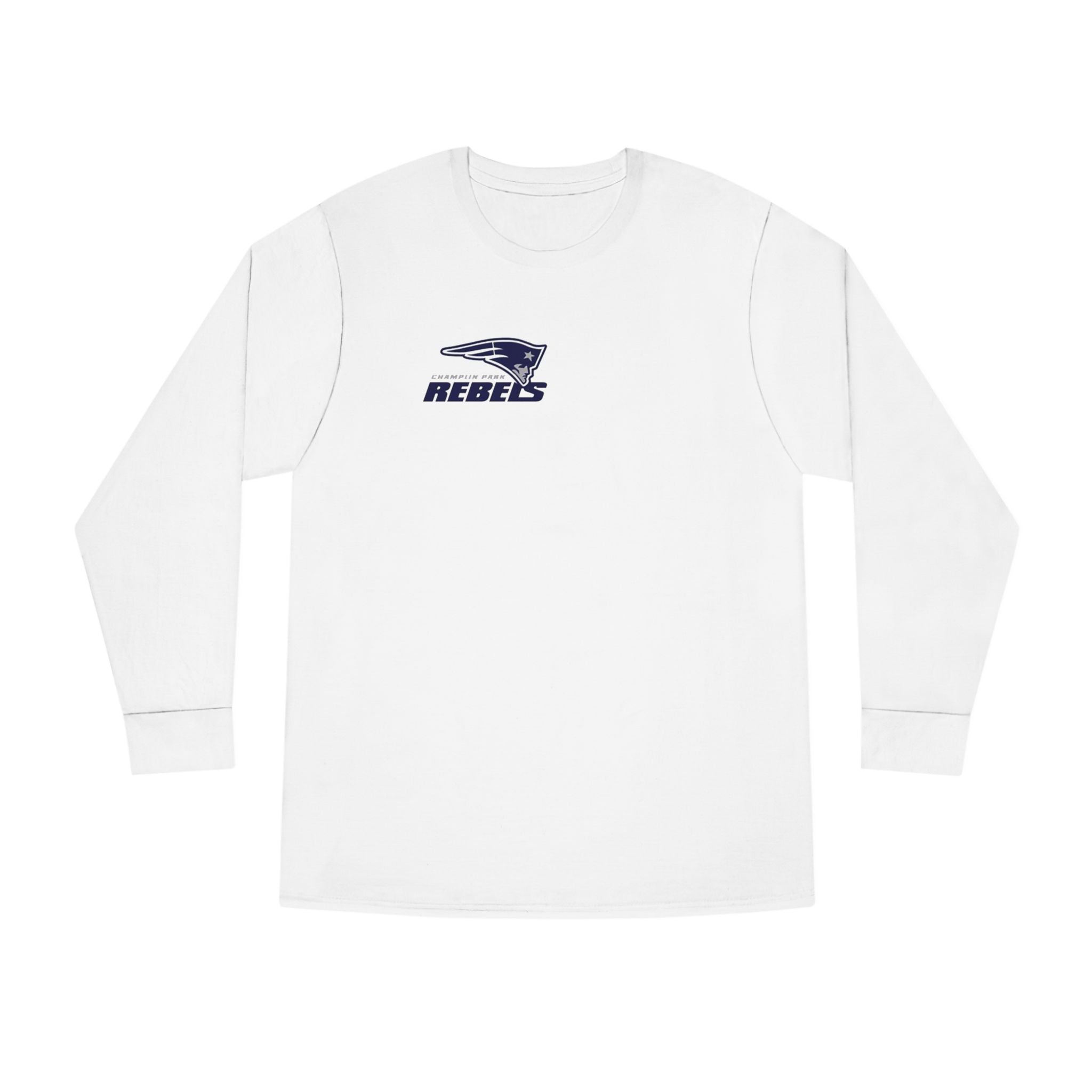 Champlin Park Rebels Casual Long Sleeve Crewneck Tee - Perfect for Everyday Wear