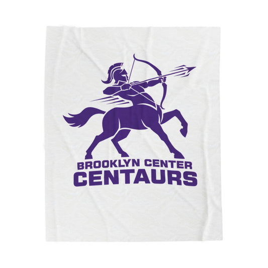 Brooklyn Center Centaurs Cozy Velveteen Plush Blanket - Perfect for Relaxation and Home Decor