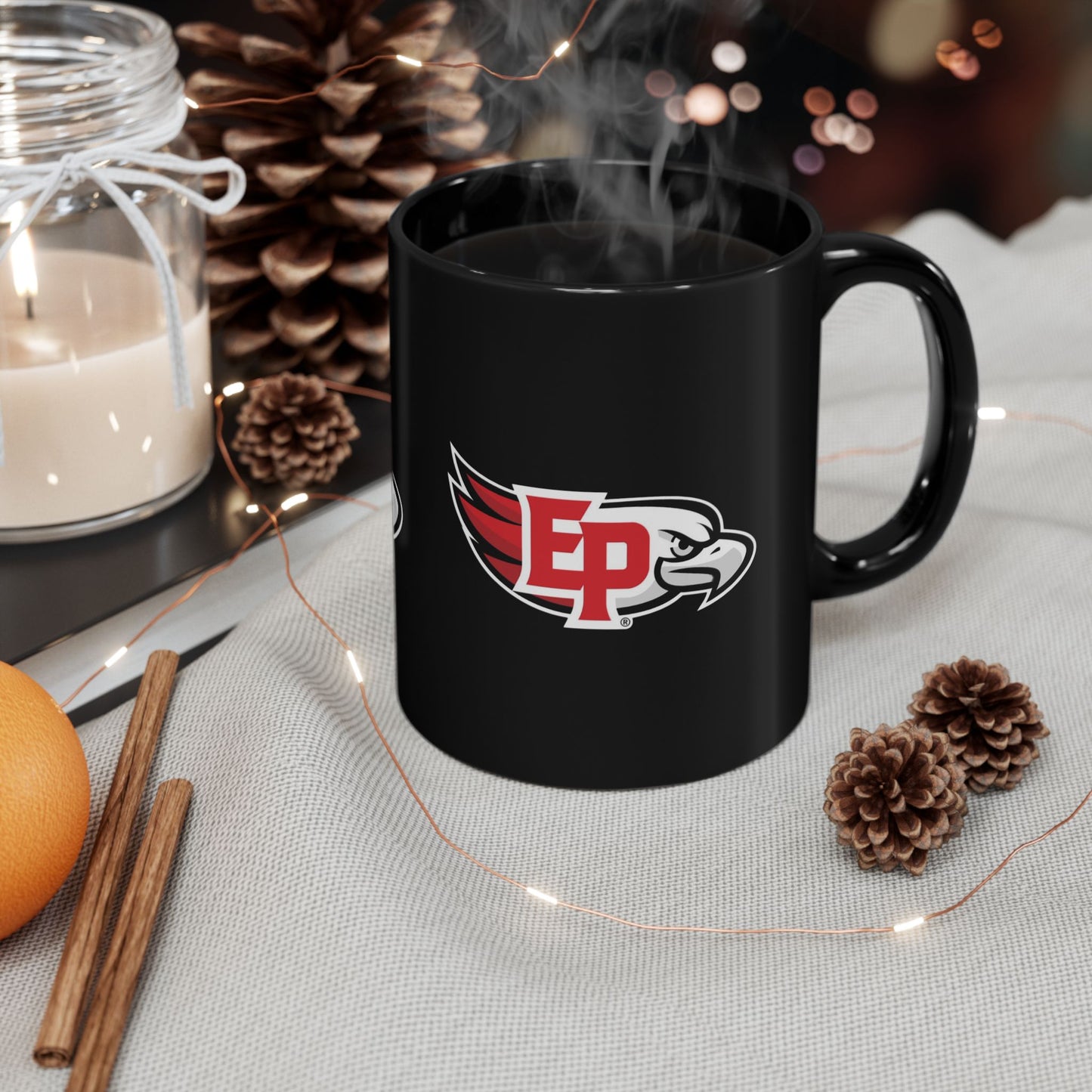 Eden Prairie Eagles Black Coffee Mug - 11oz or 15oz