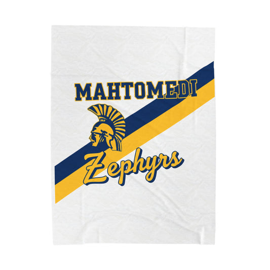Mahtomedi Zephyrs Velveteen Plush Blanket