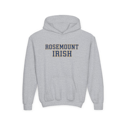 Rosemount Irish Youth Heavy Bold Text Blend Hoodie - Cozy & Stylish Sweatshirt for Kids
