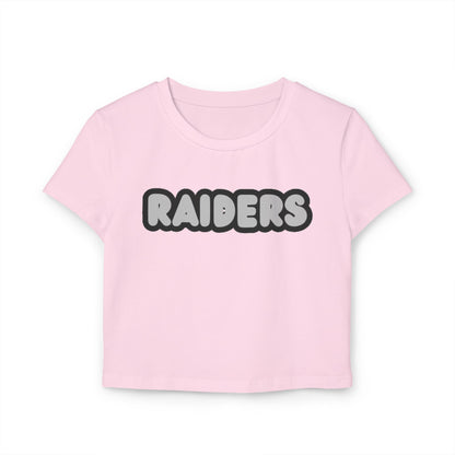 Roseville Raiders Women’s Baby Tee - Retro Graphic Top for Casual Vibes