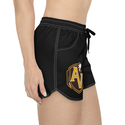 Apple Valley Eagles Black Women's Casual Shorts