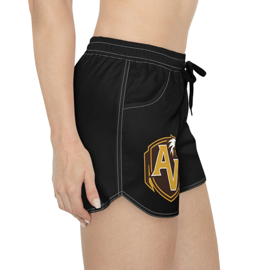 Apple Valley Eagles Black Women's Casual Shorts