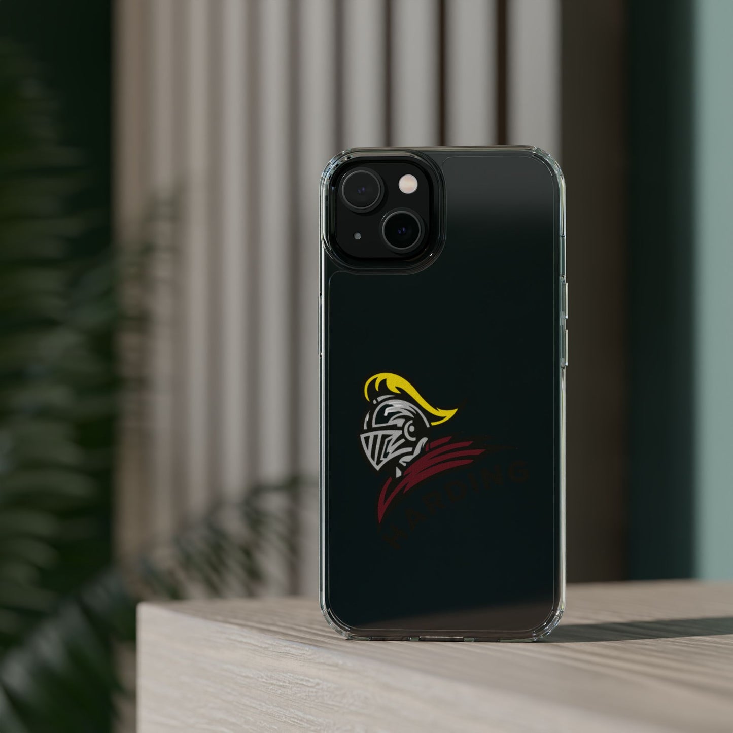 Clear Phone Case with Harding Logo